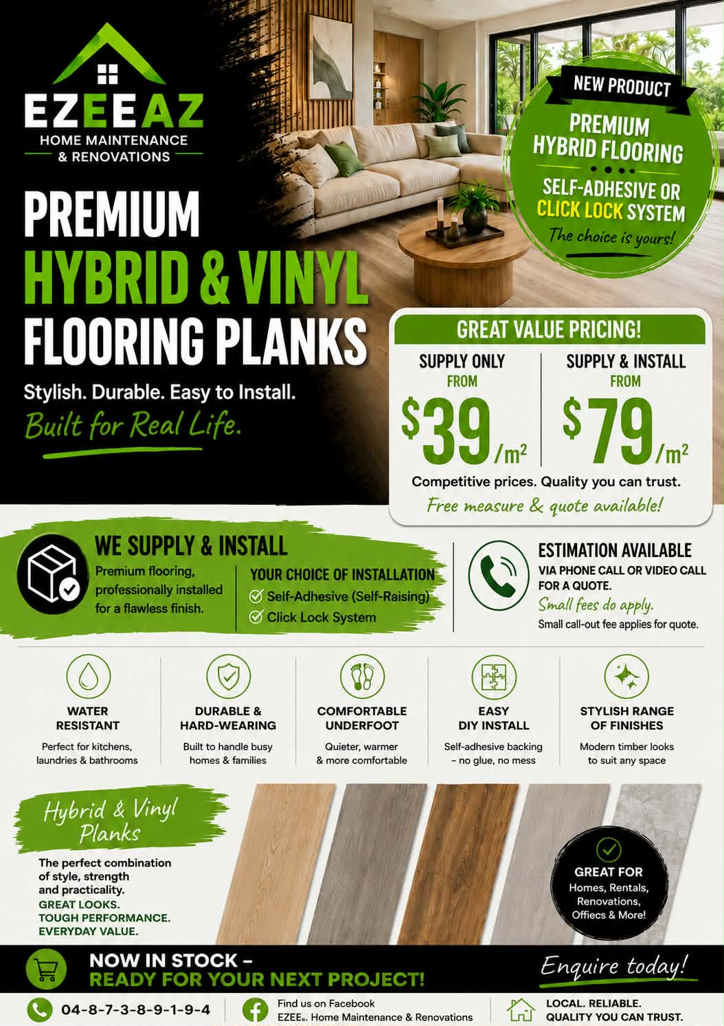 Premium Hybrid & Vinyl Flooring