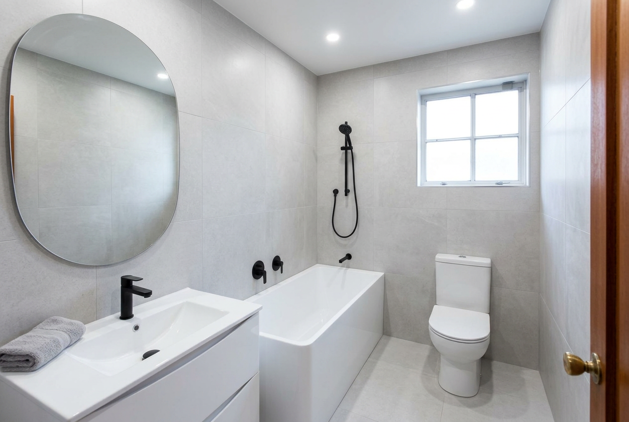 Bathroom after renovation