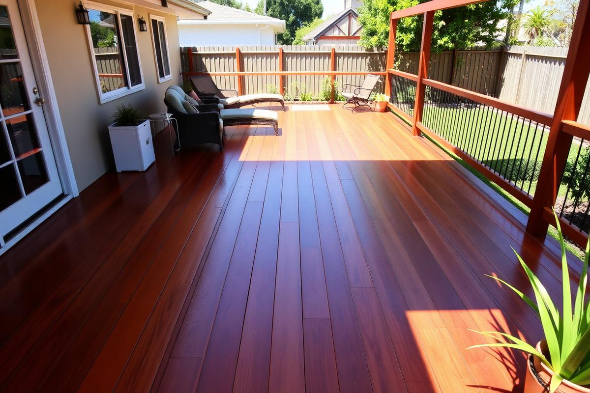 Deck after restoration