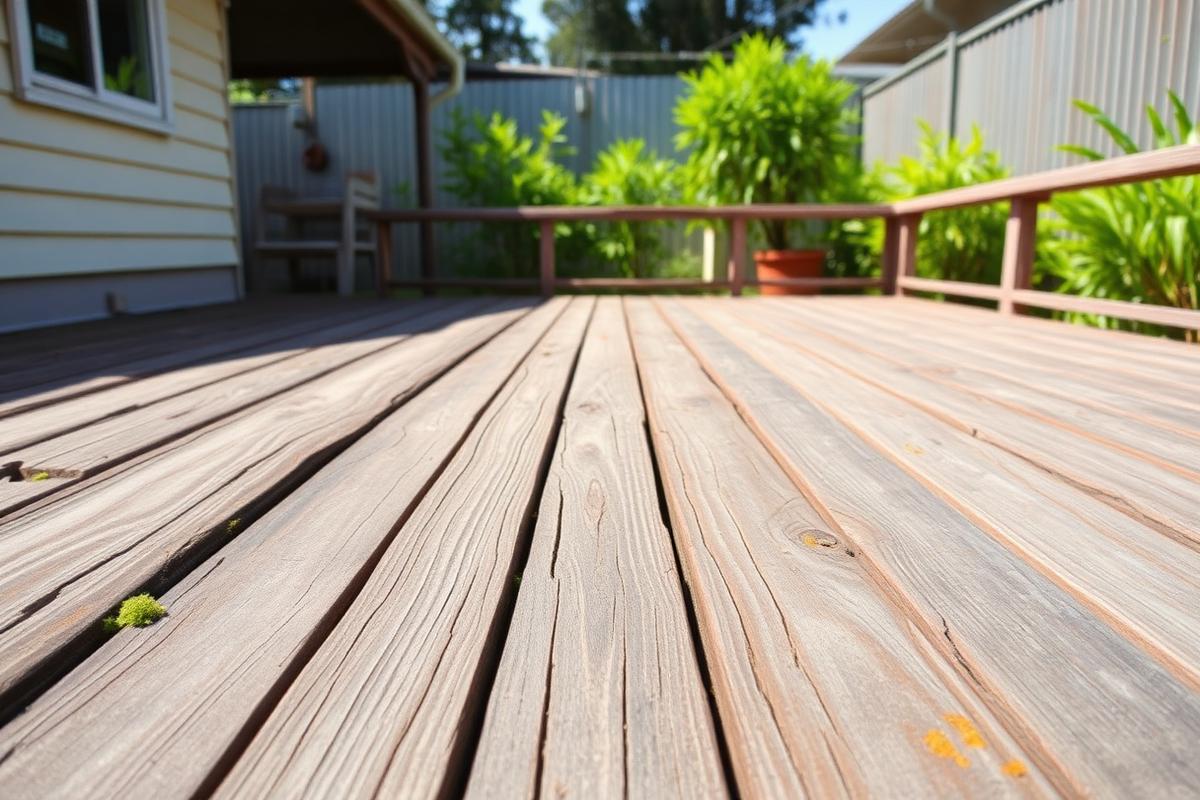 Deck before restoration