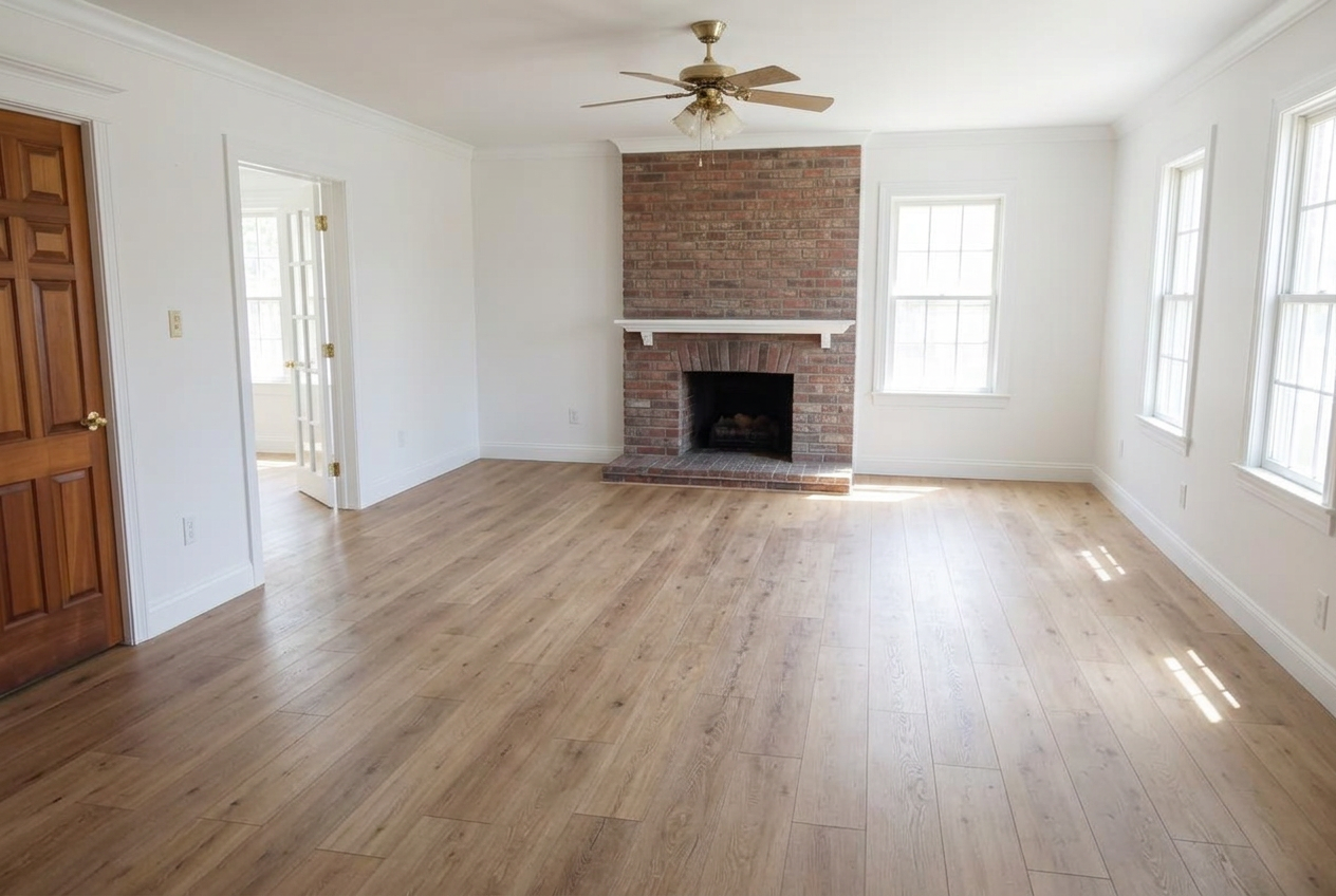 Flooring after installation
